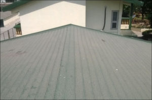 Flat roof rubber membrane