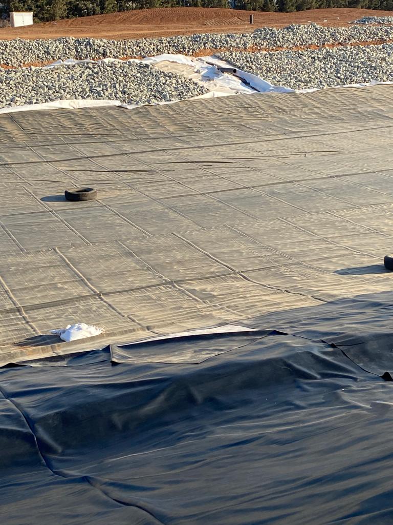 EPDM rubber membrane roofing
